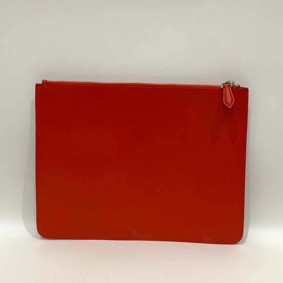 Givenchy Red Pochette Clutch Sku#85560 (Gently used, color fading) - Picture 2 of 11